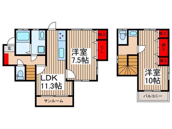 仮）富士見市水子貸戸建の物件間取画像